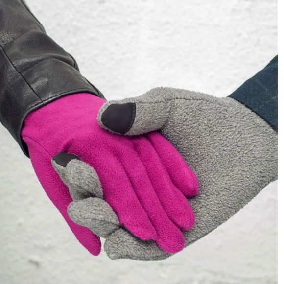 3 PACK LOT WELLNESS BOUNDARY SERIE Antimicrobial Fleece Glove Touch-Screen Black - Picture 3 of 9